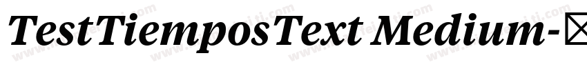 TestTiemposText Medium字体转换